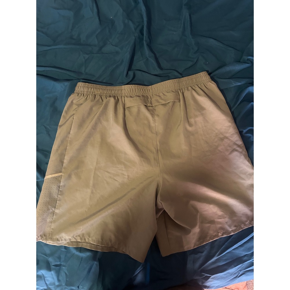 Nike Miler Dri-FIT Mens Running Shorts Tan Khaki Athletic Gym Training Medium